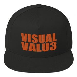 Visual Valu3 Orange 3D Embrodeiry Cap