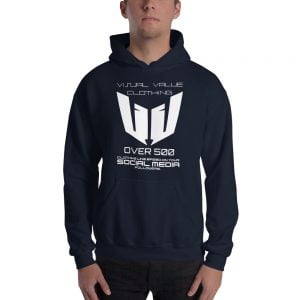 Visual Value Clothing Line Unisex Hooded Sweatshirt (Kustomoi itse)